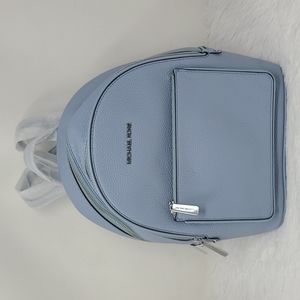 Michael Kors Adina PALE BLUE Medium Backpack Leather